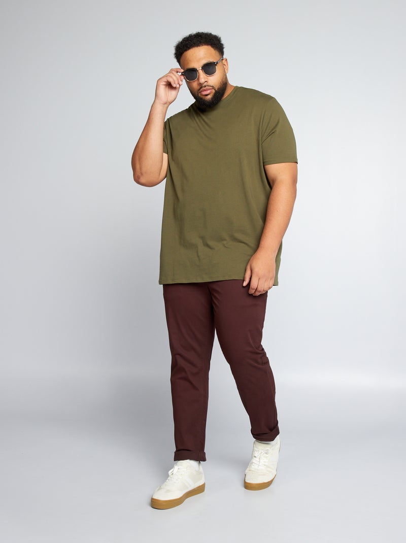 Pantaloni chino slim - L32 ROSSO - Kiabi