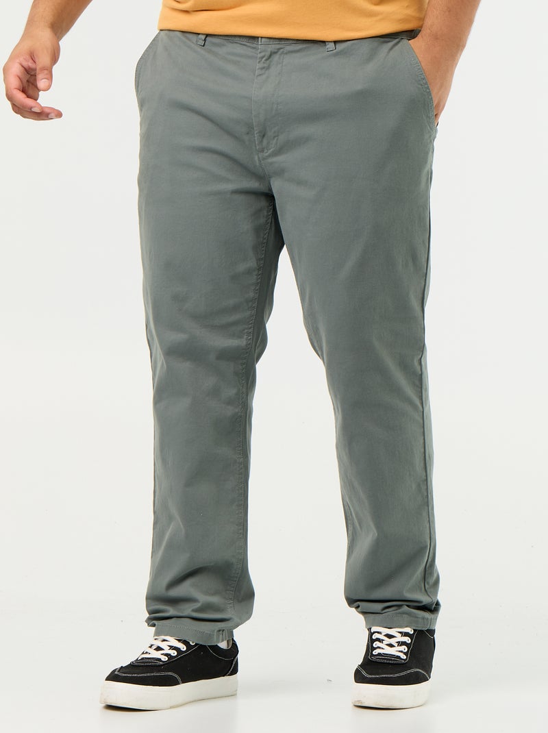 Pantaloni chino slim - L32 Verde - Kiabi