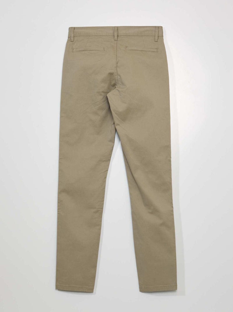 Pantaloni chino slim - L34 BEIGE - Kiabi