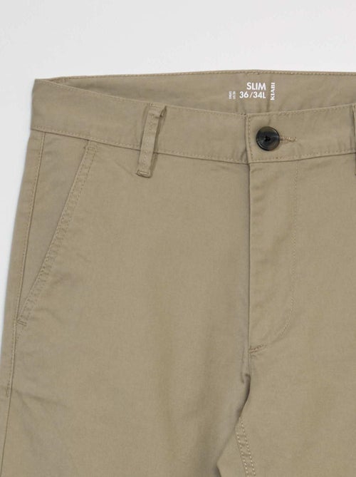 Pantaloni chino slim - L34 - Kiabi