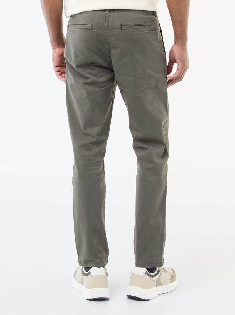 Pantaloni chino slim - L34 Kaki - Kiabi