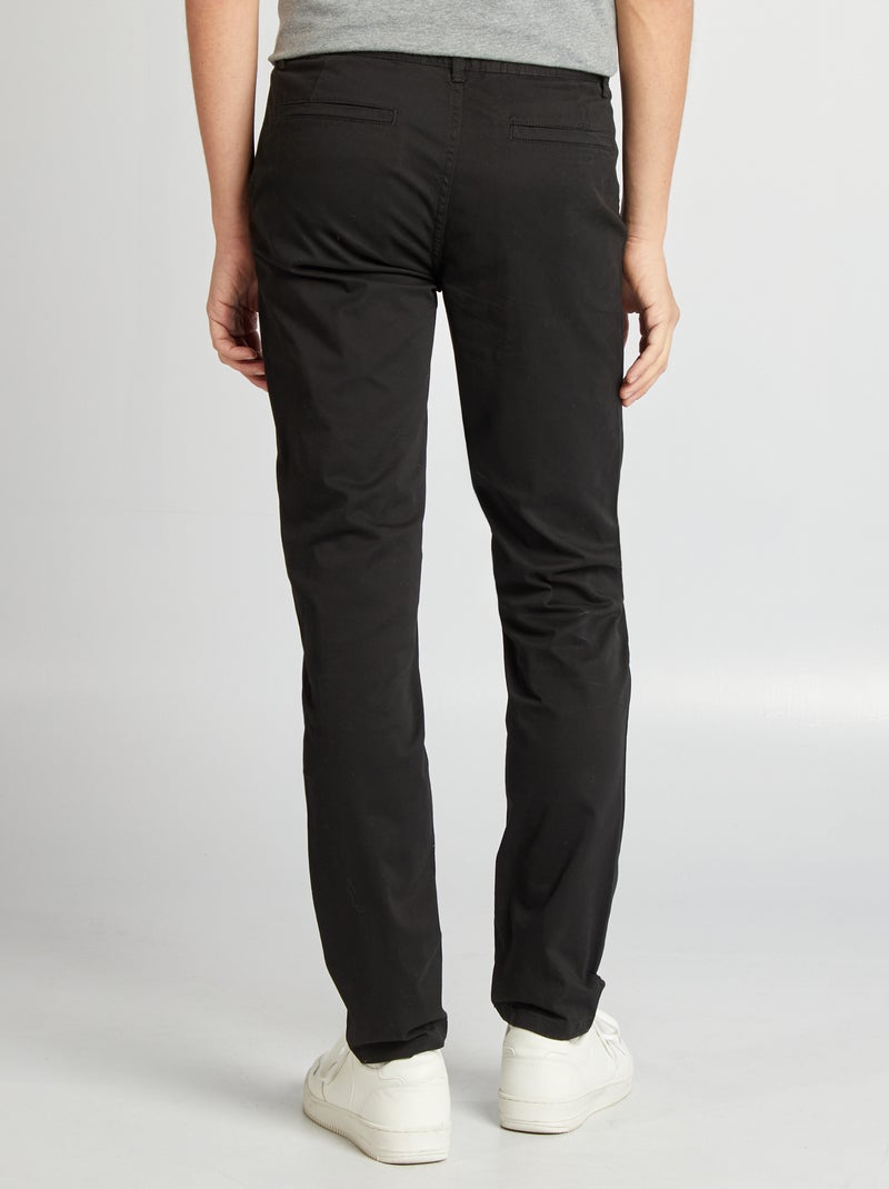 Pantaloni chino slim - L34 NERO - Kiabi