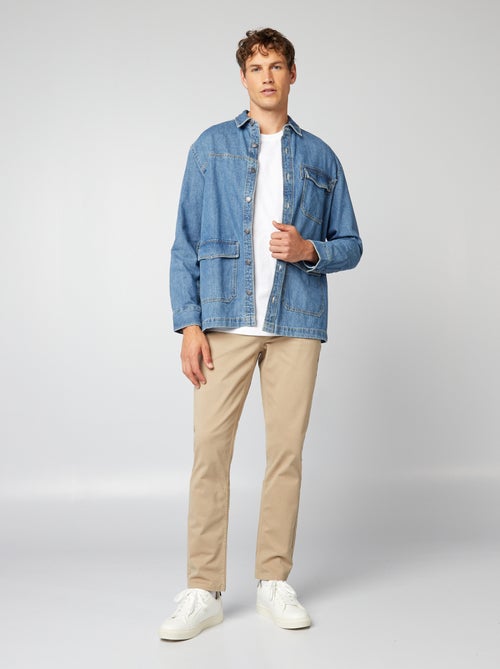 Pantaloni chino slim 5 tasche - L32 - Kiabi