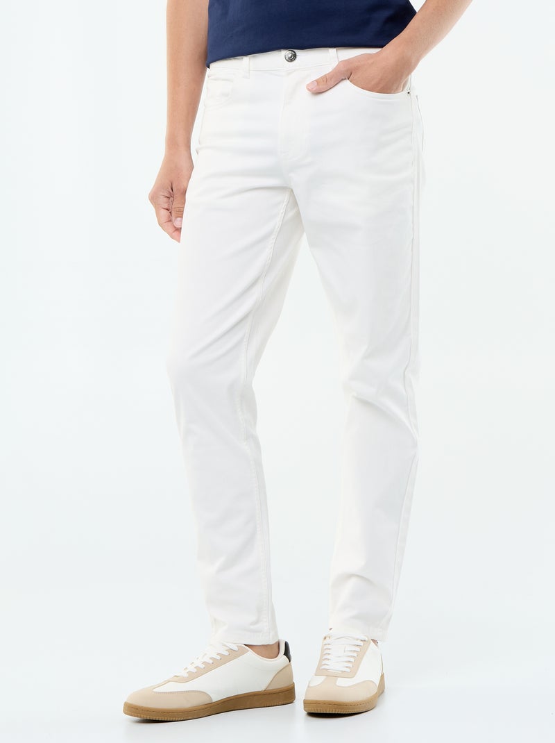 Pantaloni chino slim 5 tasche - L32 Beige - Kiabi