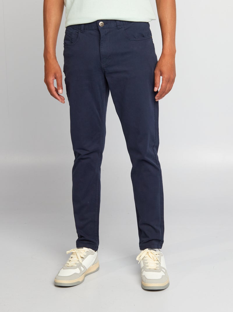Pantaloni chino slim 5 tasche - L32 BLU - Kiabi