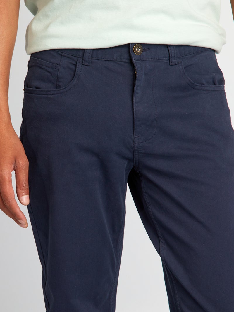 Pantaloni chino slim 5 tasche - L32 BLU - Kiabi