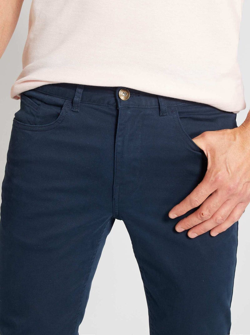 Pantaloni chino slim 5 tasche - L32 BLU - Kiabi