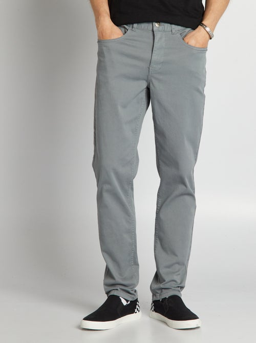 Pantaloni chino slim 5 tasche - L32 - Kiabi