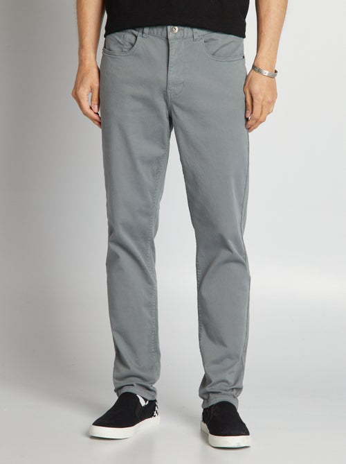 Pantaloni chino slim 5 tasche - L32 - Kiabi
