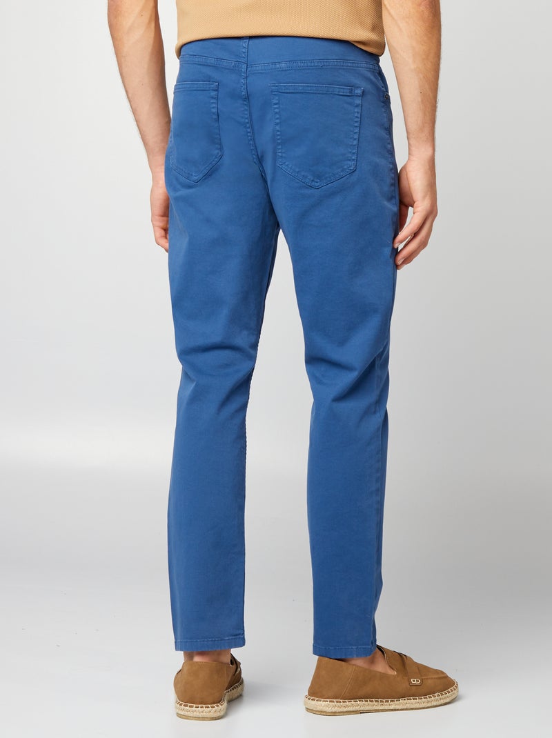 Pantaloni chino slim 5 tasche - L32 BLU - Kiabi