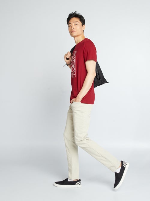 Pantaloni chino slim 5 tasche - L32 - Kiabi