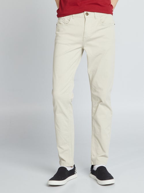 Pantaloni chino slim 5 tasche - L32 - Kiabi