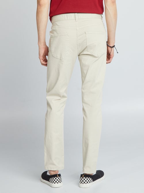 Pantaloni chino slim 5 tasche - L32 - Kiabi