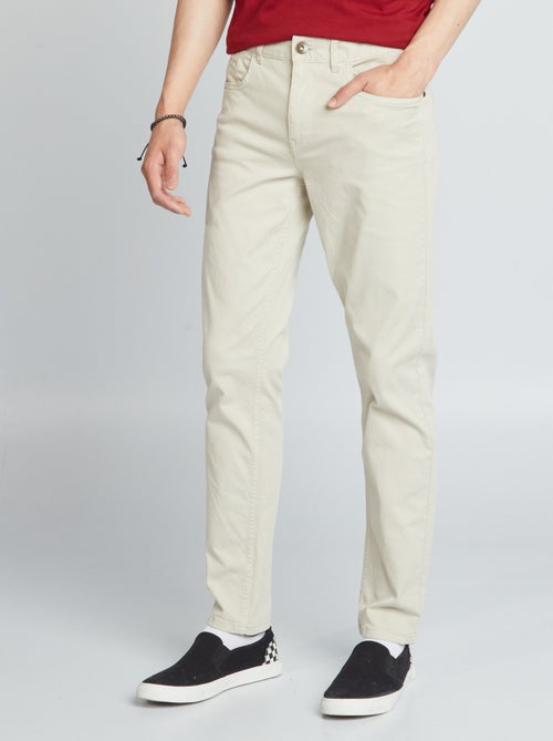 Pantaloni chino slim 5 tasche - L32 - Kiabi