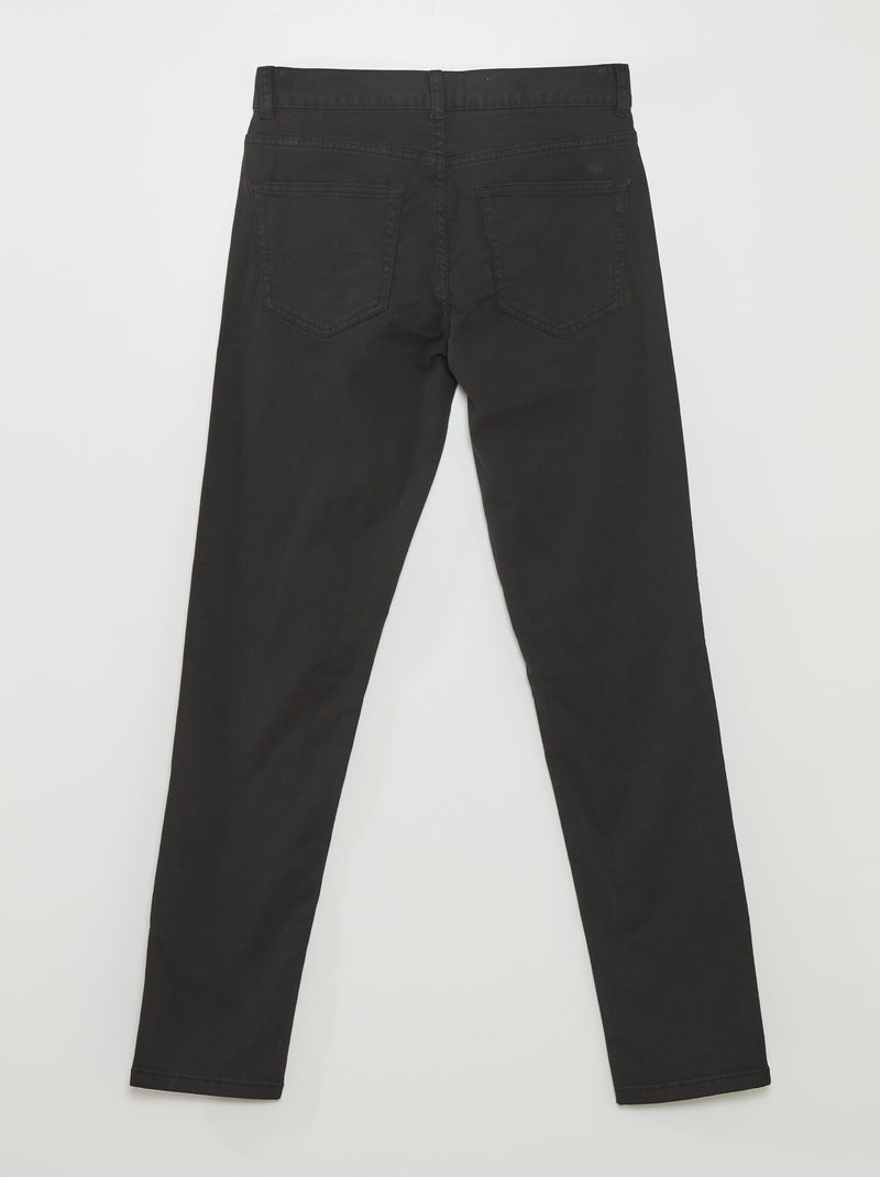 Pantaloni chino slim 5 tasche - L32 NERO - Kiabi