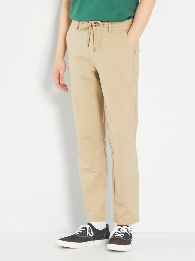iDo pantaloni chino bambino slim beige