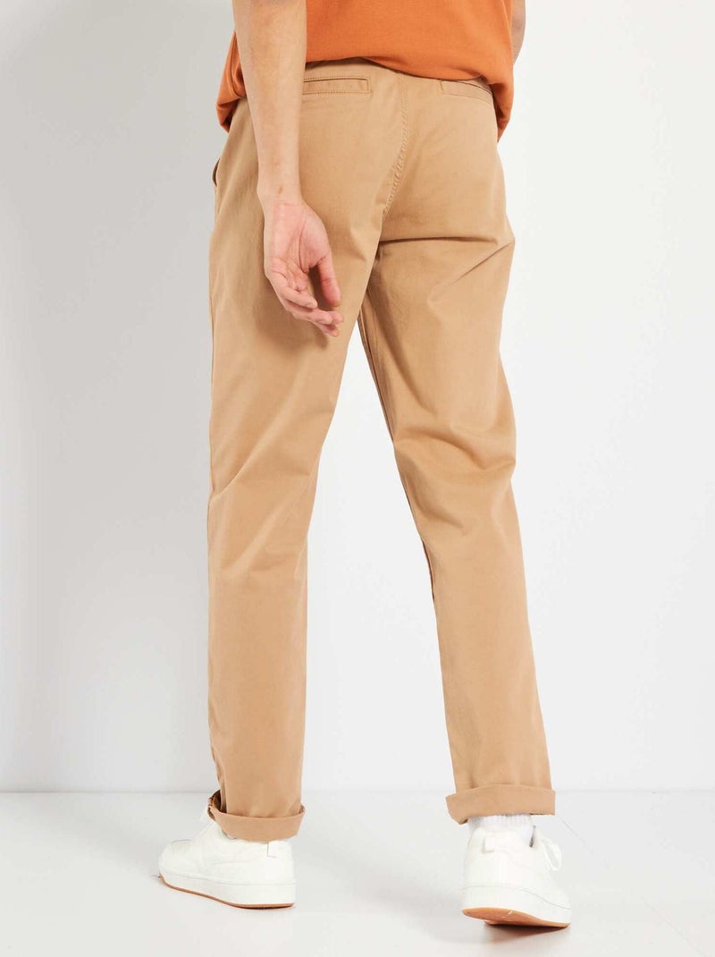 Pantaloni chino slim beige - Kiabi