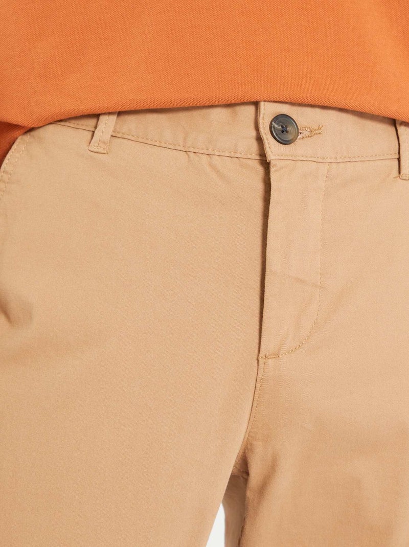 Pantaloni chino slim beige - Kiabi