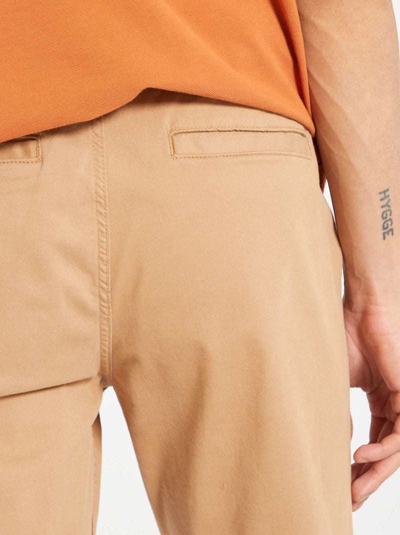 Pantaloni chino slim beige - Kiabi