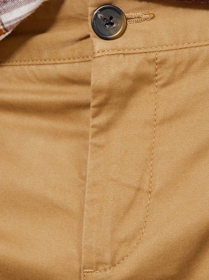 Pantaloni chino slim beige - Kiabi
