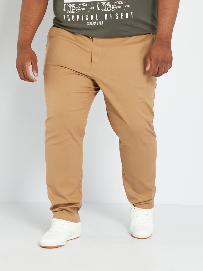 Pantaloni chino slim BEIGE - Kiabi