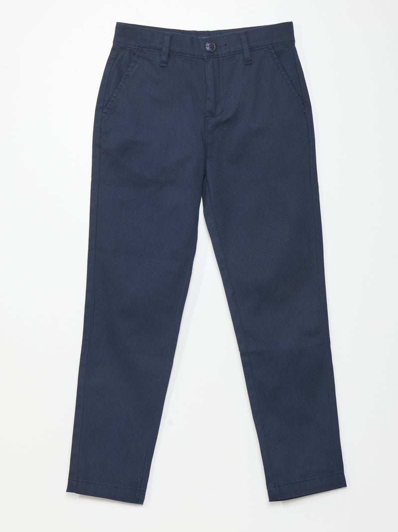 Pantaloni chino slim blu - Kiabi