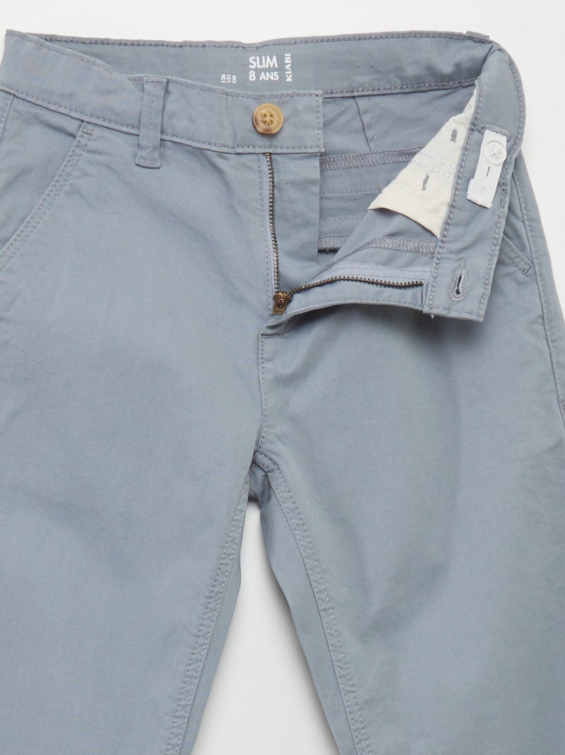 Pantaloni chino slim BLU - Kiabi