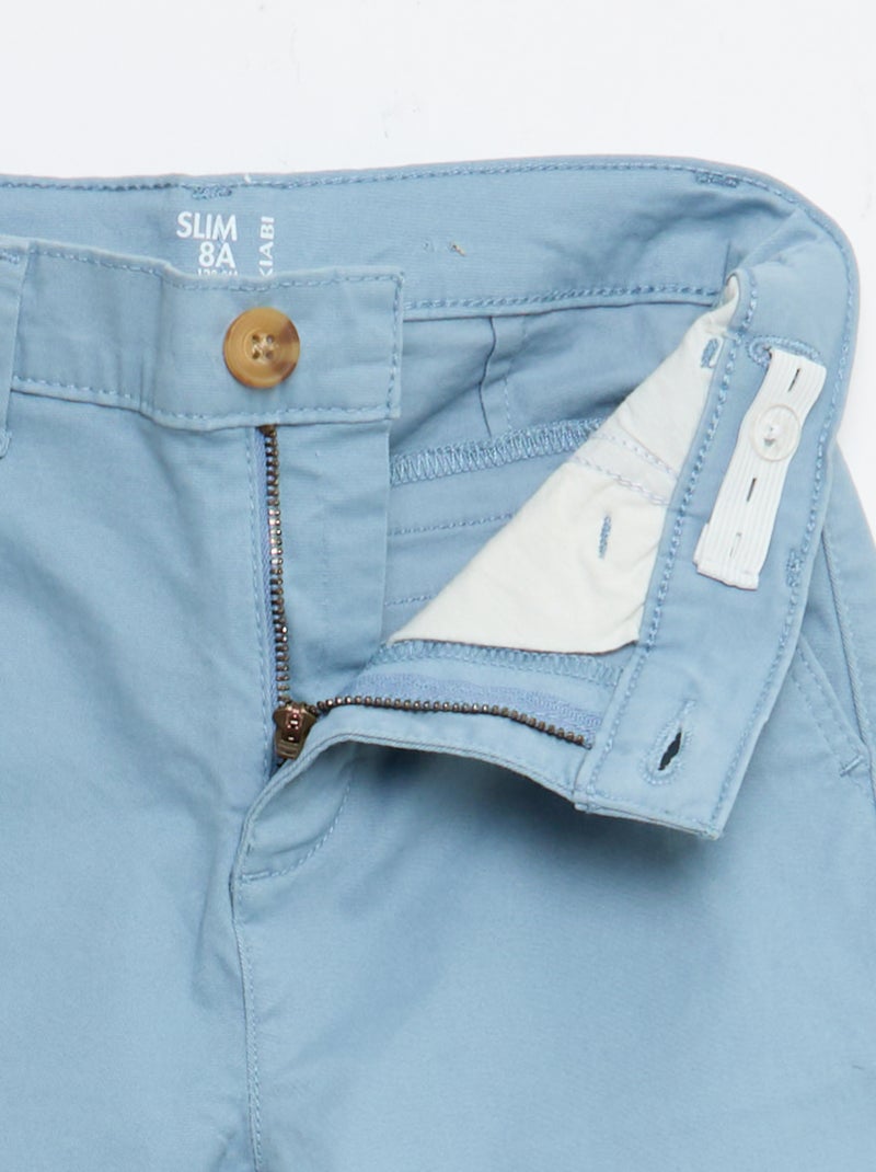 Pantaloni chino slim Blu - Kiabi