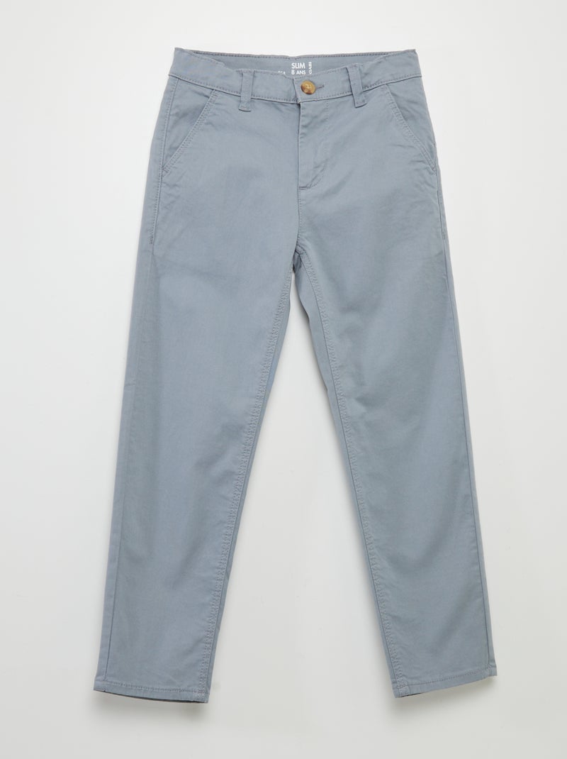 Pantaloni chino slim BLU - Kiabi