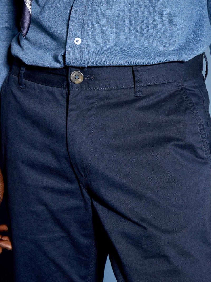 Pantaloni chino slim blu - Kiabi