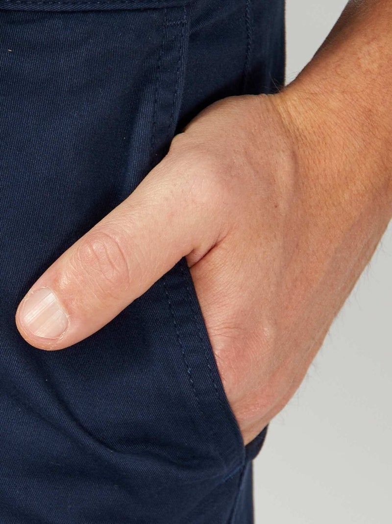 Pantaloni chino slim blu - Kiabi