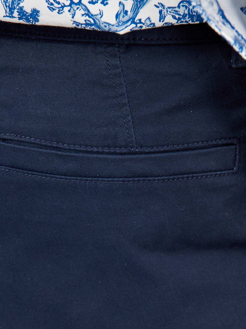 Pantaloni chino slim blu - Kiabi