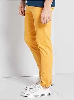 Pantaloni chino slim + cintura - Kiabi