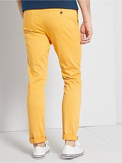 Pantaloni chino slim + cintura - Kiabi