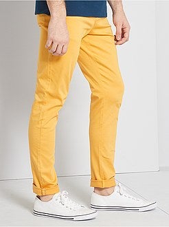 Pantaloni chino slim + cintura - Kiabi