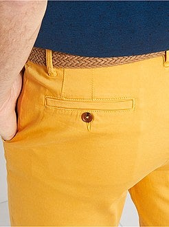 Pantaloni chino slim + cintura - Kiabi