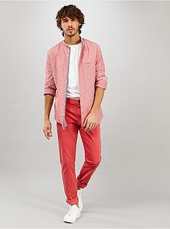 Pantaloni chino slim + cintura - Kiabi