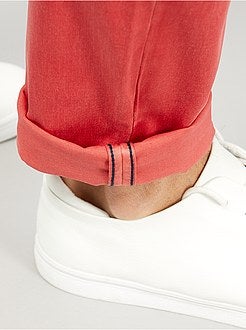 Pantaloni chino slim + cintura - Kiabi