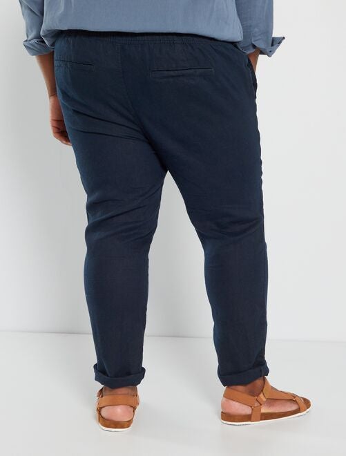 Pantaloni chino slim fit - BLU - Kiabi - 29.00€