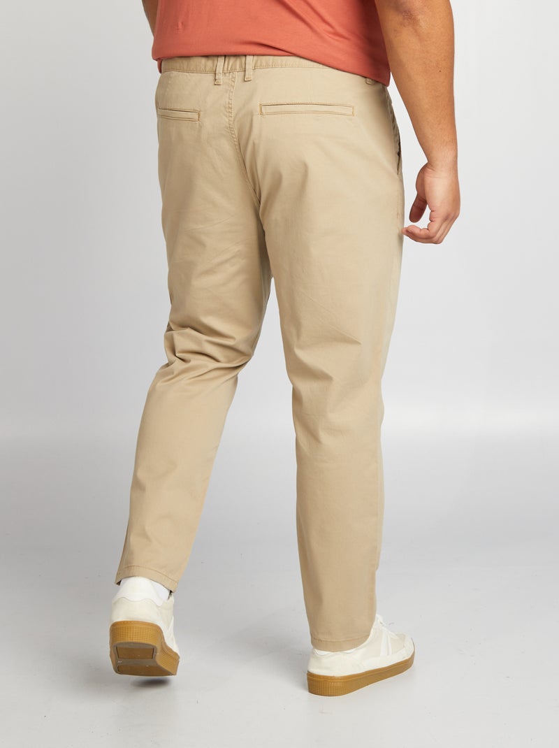 Pantaloni chino slim L30 BEIGE - Kiabi