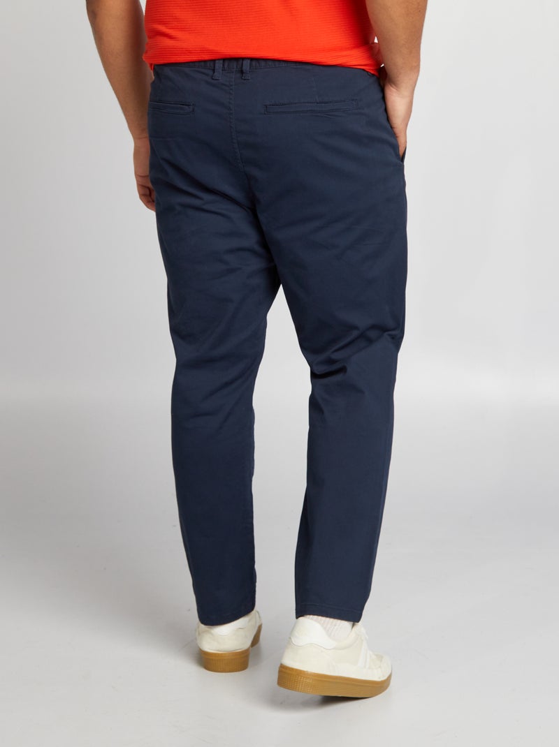 Pantaloni chino slim L30 blu - Kiabi