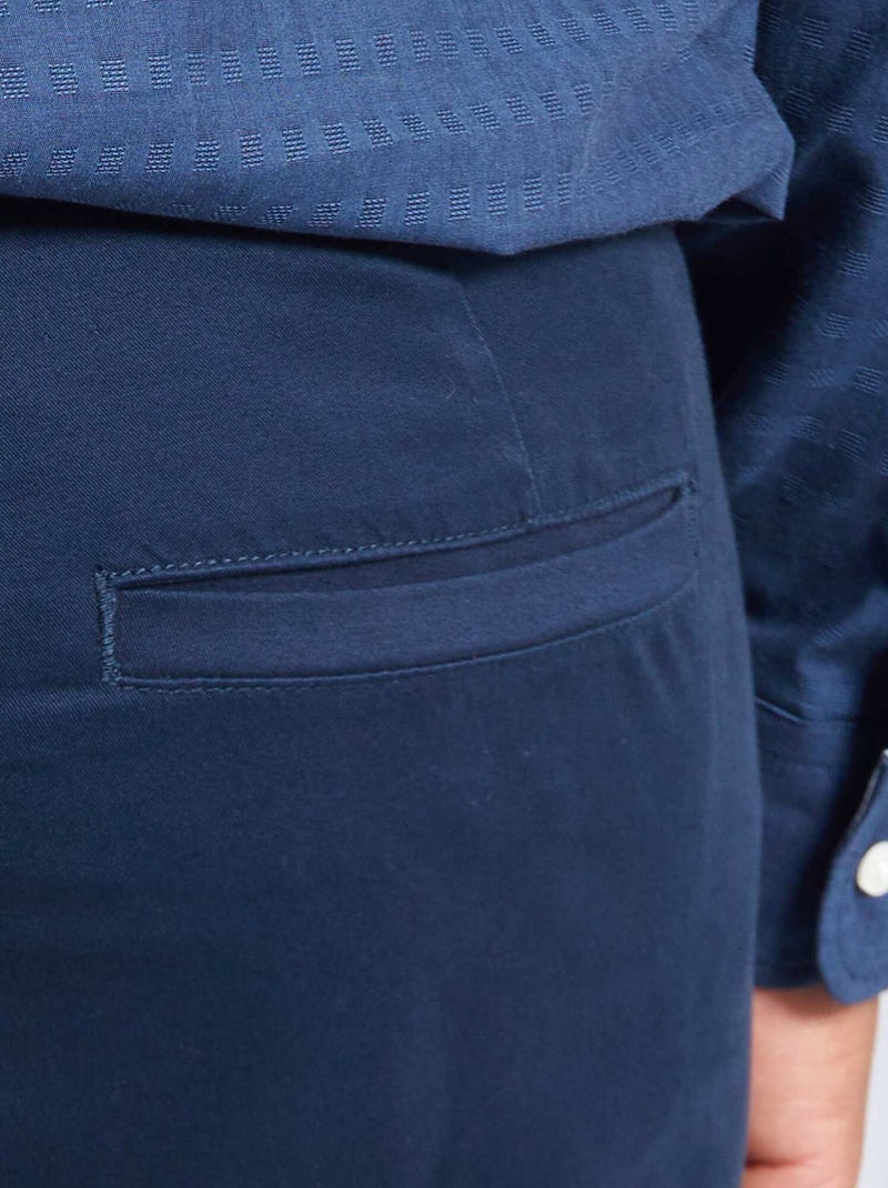 Pantaloni chino slim L30 blu - Kiabi