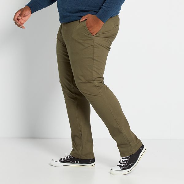 Pantaloni chino slim L30 Taglie forti Uomo - Kiabi - 20,00€