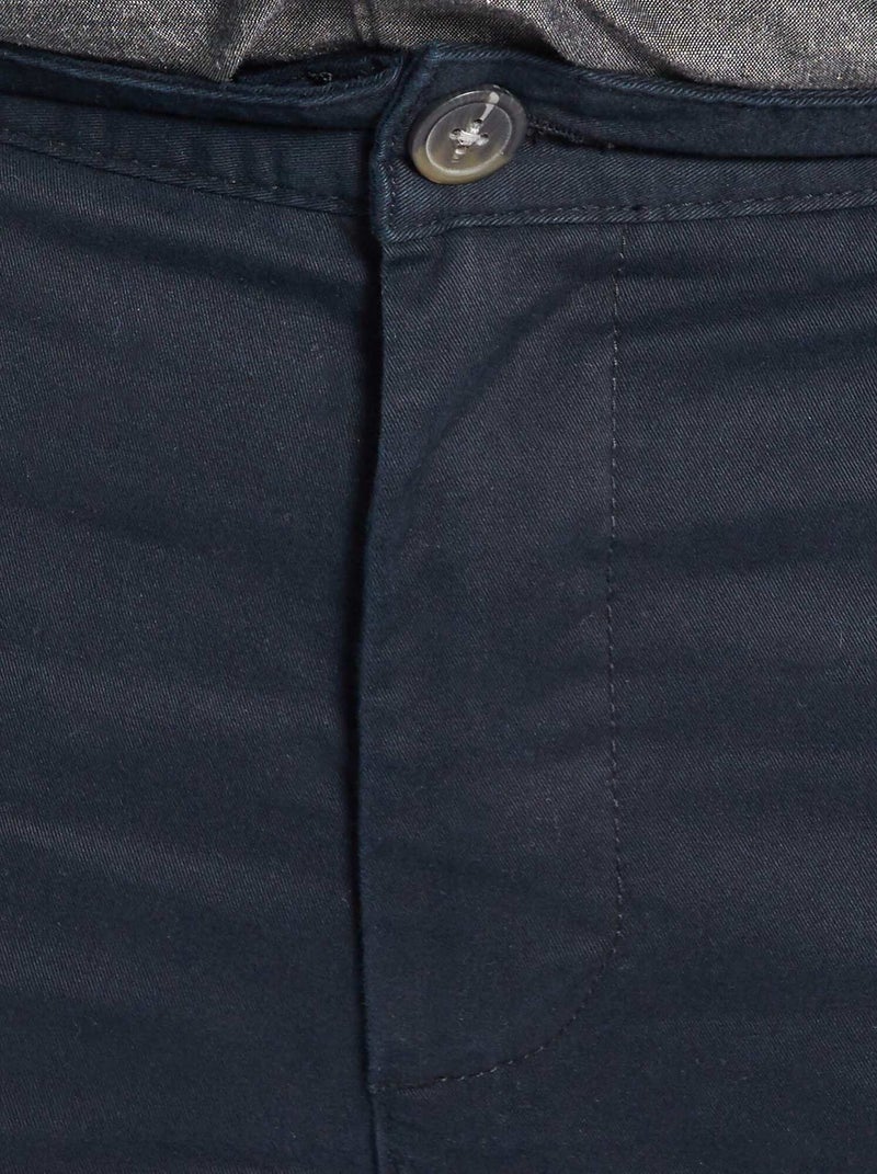 Pantaloni chino slim L30 Nero - Kiabi