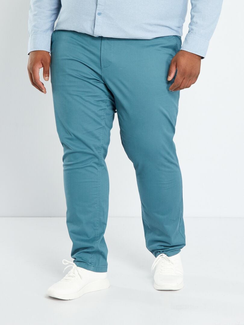 Pantaloni chino slim L32 BLU - Kiabi