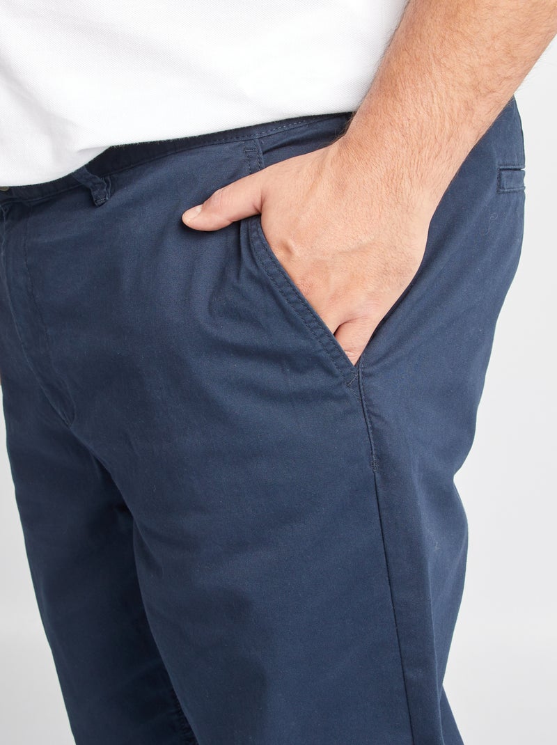Pantaloni chino slim L34 blu - Kiabi