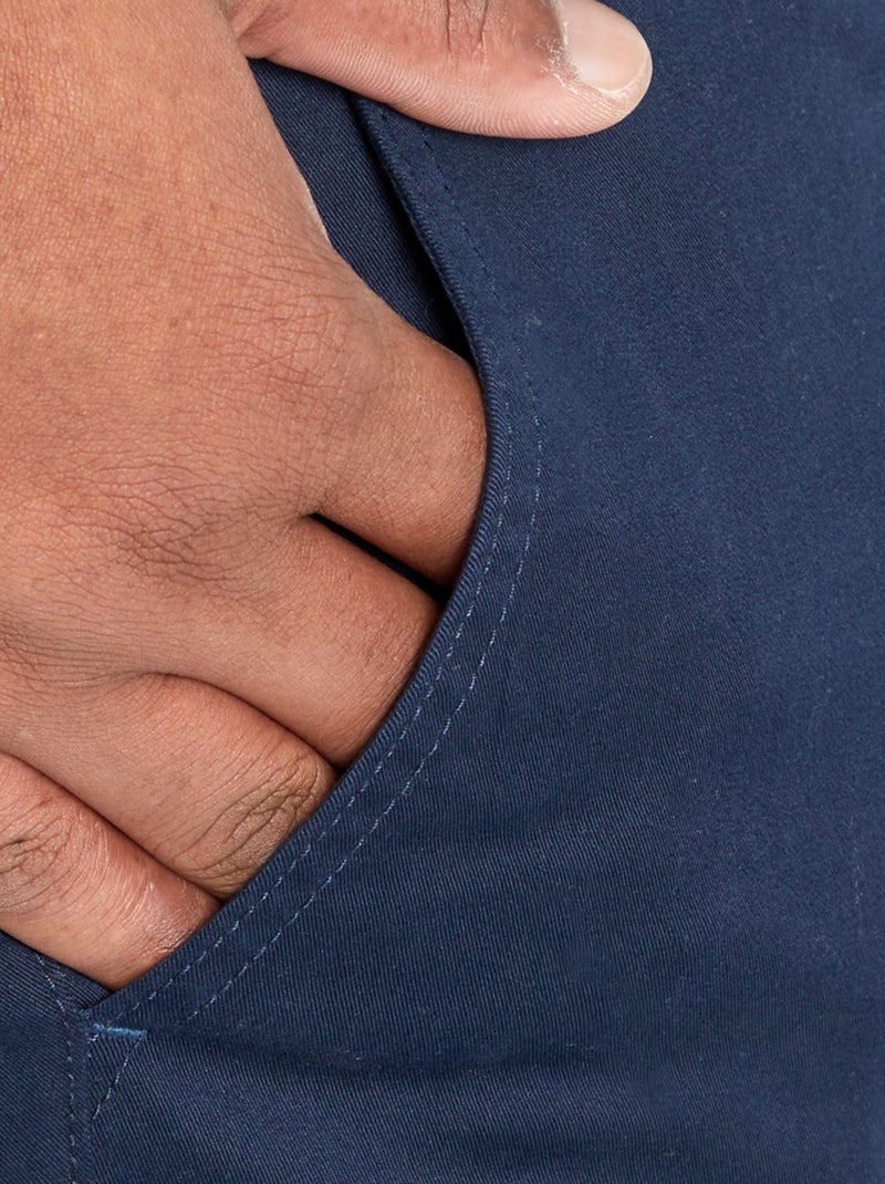 Pantaloni chino slim L34 blu - Kiabi