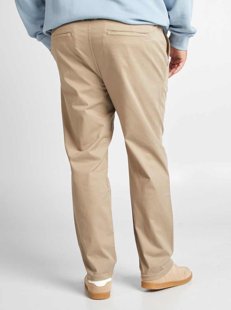 Pantaloni chino slim L34 MARRONE - Kiabi