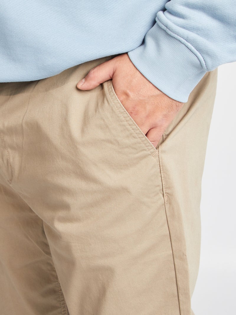 Pantaloni chino slim L34 MARRONE - Kiabi