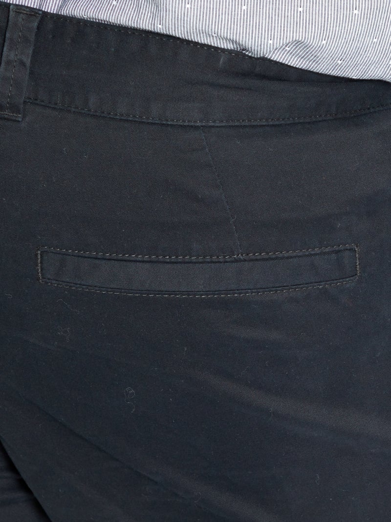 Pantaloni chino slim L34 Nero - Kiabi